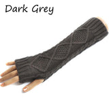 Fashion Ladies Gloves Arm Warmer Long Fingerless Knitting Wool Mittens