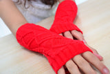 Fashion Ladies Gloves Arm Warmer Long Fingerless Knitting Wool Mittens