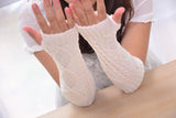 Fashion Ladies Gloves Arm Warmer Long Fingerless Knitting Wool Mittens