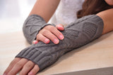 Fashion Ladies Gloves Arm Warmer Long Fingerless Knitting Wool Mittens