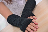 Fashion Ladies Gloves Arm Warmer Long Fingerless Knitting Wool Mittens