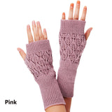 Fashion Ladies Gloves Arm Warmer Long Fingerless Knitting Wool Mittens