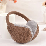 Winter Earmuffs Unisex Soft Cover Knitted Plush Thick Ear Warmers